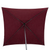 PARASOL DROIT CARRÉ SOYA COULEUR BORDEAUX