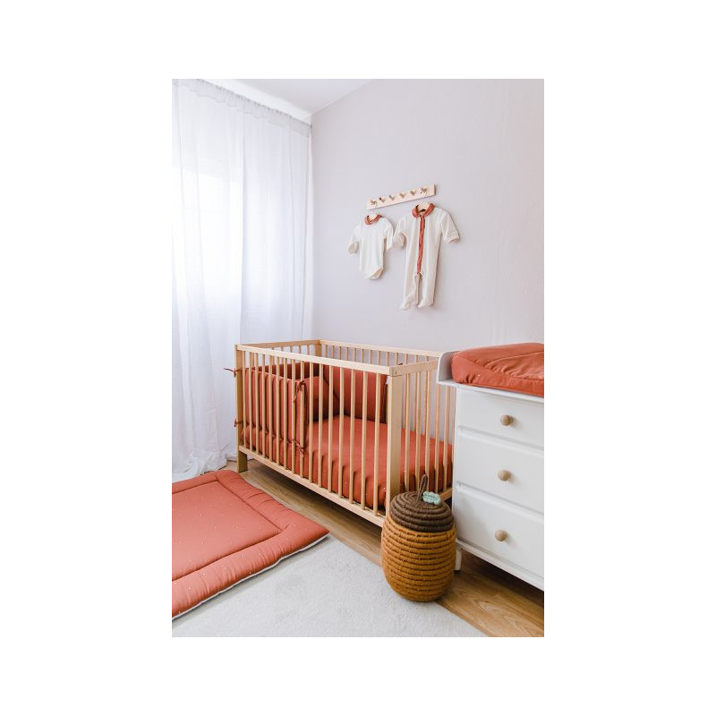 Housse de couette + taie d'oreiller orange - Gloop!