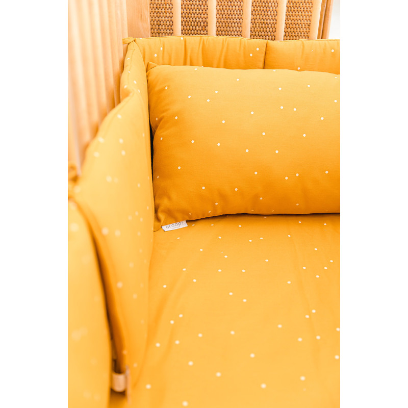 Housse de couette + taie d'oreiller jaune - Gloop!