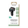 Chargeur Voiture Double USB A+A avec Transmetteur FM Noir - BIGBEN - CAC2USBAFMB