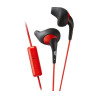 Ecouteurs filaire Gumy Sport avec micro Noir/Rouge - JVC - HAENR15BRE