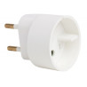 Adaptateur européen 6A Classe II Blanc - EBENOÏD - 1019251