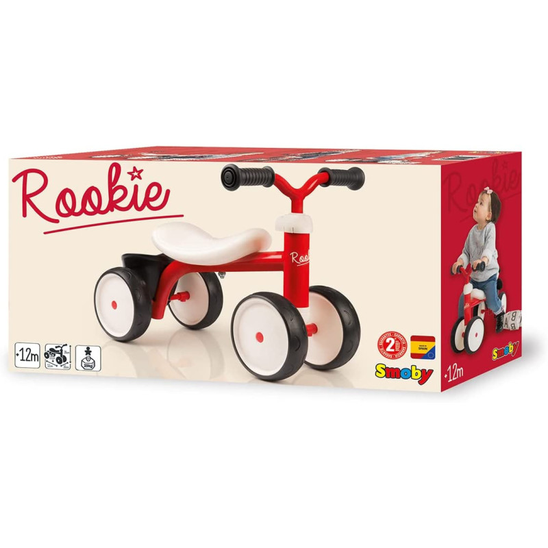 Porteur Rookie Rouge - SMOBY - dès 12 mois