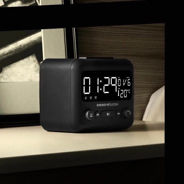 Radio-réveil sans fil Clock 2 Bluetooth Noir - ENERGY SISTEM