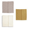 Set de 3 Langes Mousseline 70x70cm Safari / Boho / Colored Confetti - Gloop!