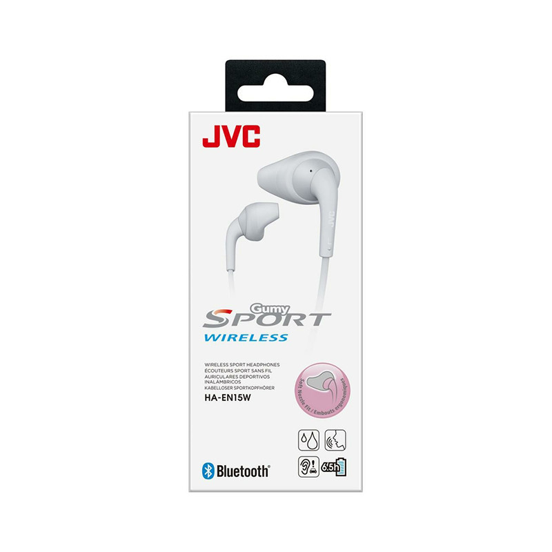 Ecouteurs sport Bluetooth 5.0 Blanc - JVC - HAEN15WHU