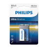 Pile Ultra Alkaline Extreme Life 9V/6LR61 Gris/Bleu - PHILIPS - 6LR61E1B/10