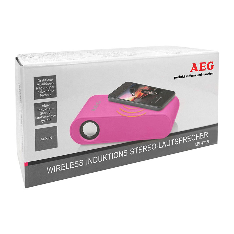 Speaker Bluetooth Stéréo Rose - AEG - LBI4719-ROSE-