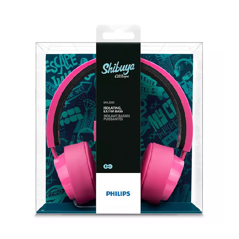 Casque Rose PHILIPS - SHL5205PK/00