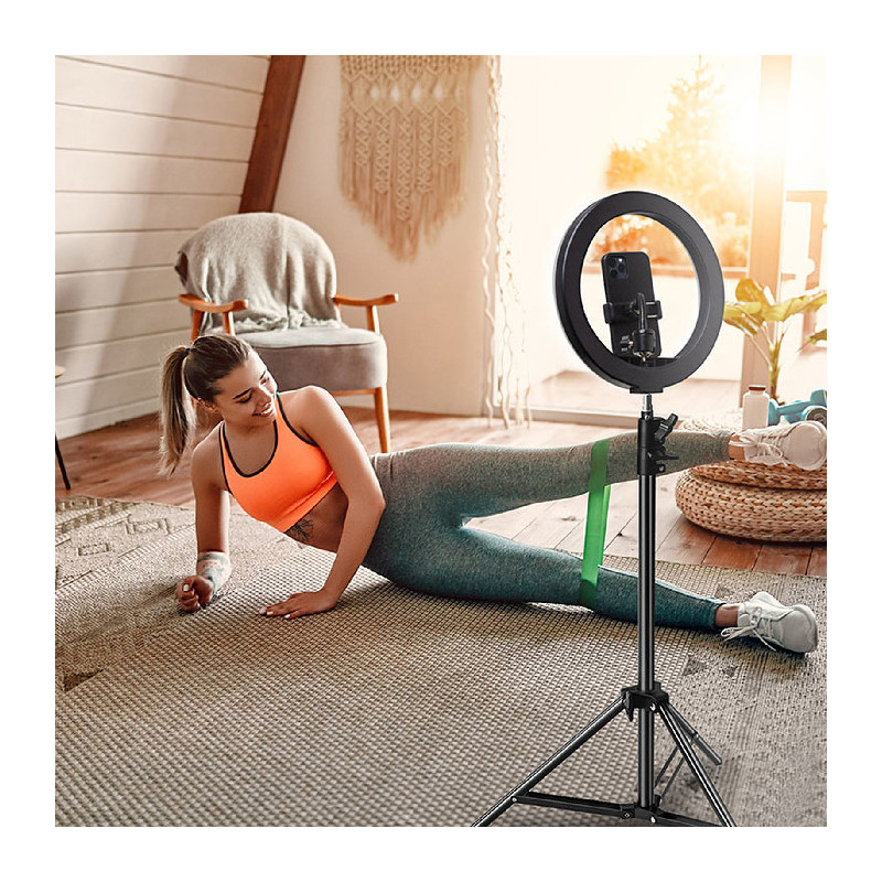 Kit Vlogging Tripod 1.6 M + LED Light XL - BIGBEN - VLOGKITTRIPXLB