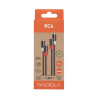 Câble 2 RCA Mâle vers 2 RCA Mâle 1,5m Noir - RADIOLA - IO4008