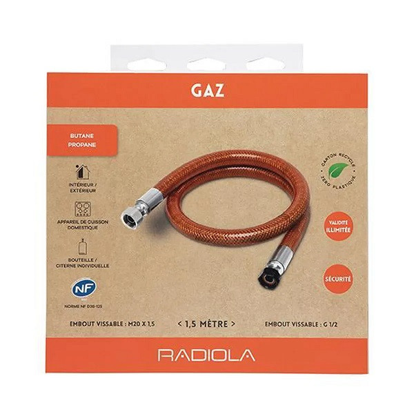 Flexible gaz butane propane NF - La Boutique du Gaz
