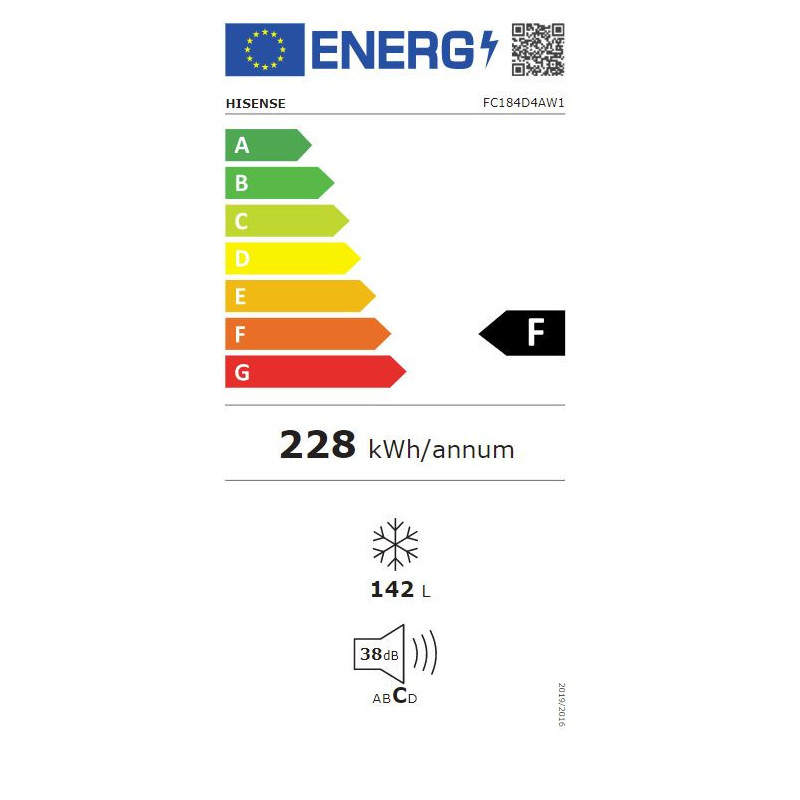 Congélateur coffre-142L-HISENSE - FC184D4AW1