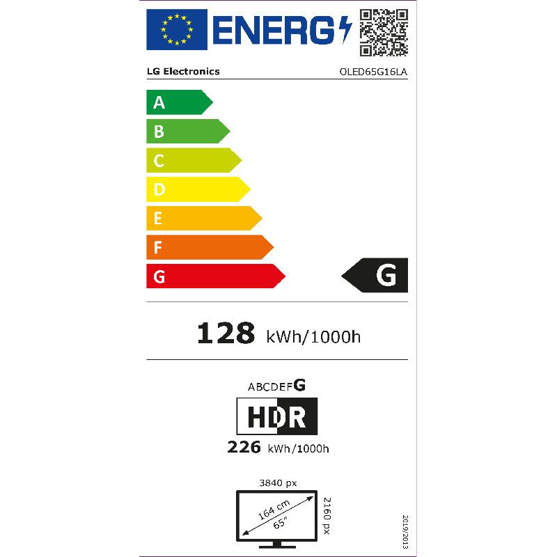 TV - OLED - LG - 165 cm - 4K - 100/120Hz - Smart TV - OLED65G16LA