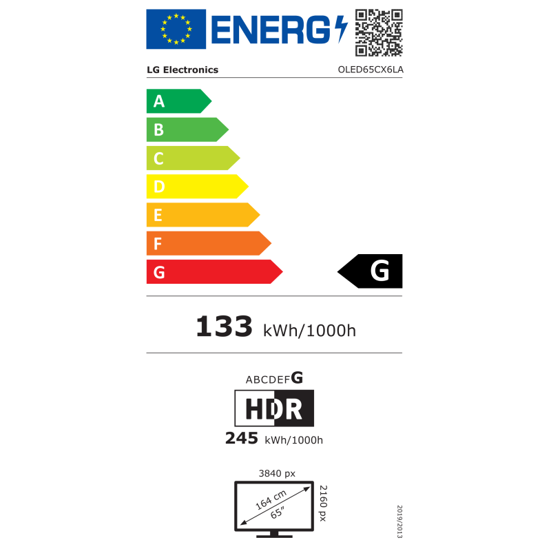 TV - OLED - LG - 165 cm - 4K - 100/120Hz - Smart TV - OLED65CX6LA-AEU