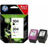 Cartouches d'encre HP 304 Noir + Tricolore - HP - HP3JB05AE