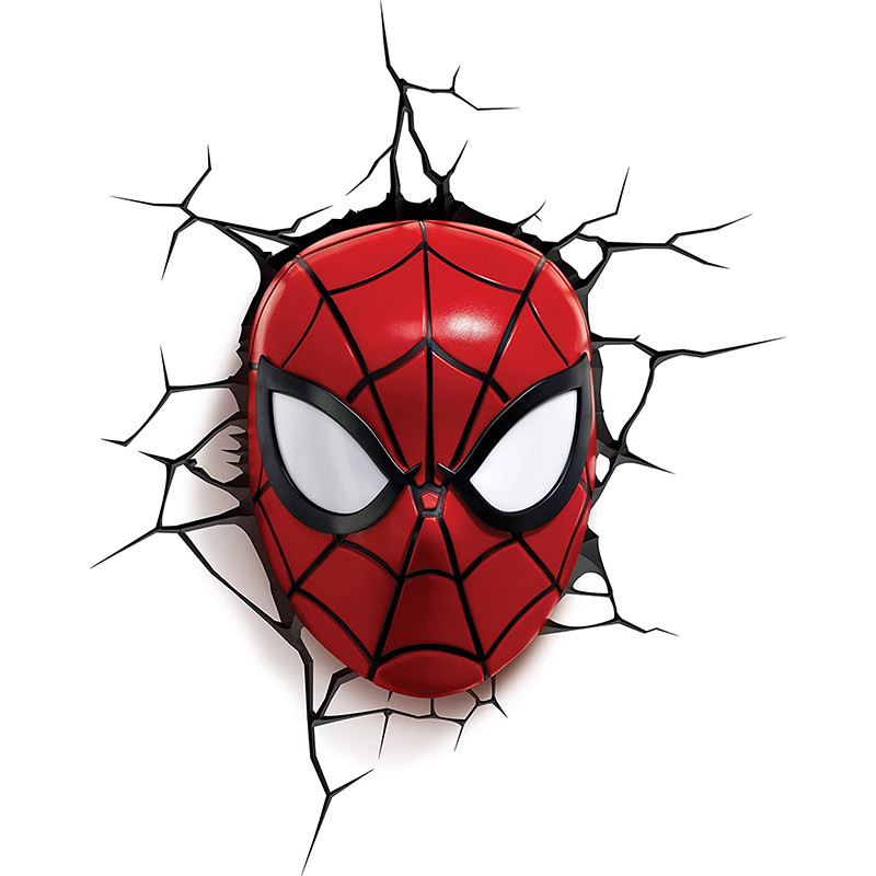 Applique murale LED 3D créative forme la main de Spiderman