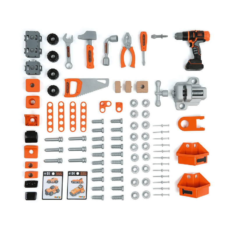 Établi Bricolo Ultimate + 95 accessoires Black & Decker SMOBY - Dès 3 ans