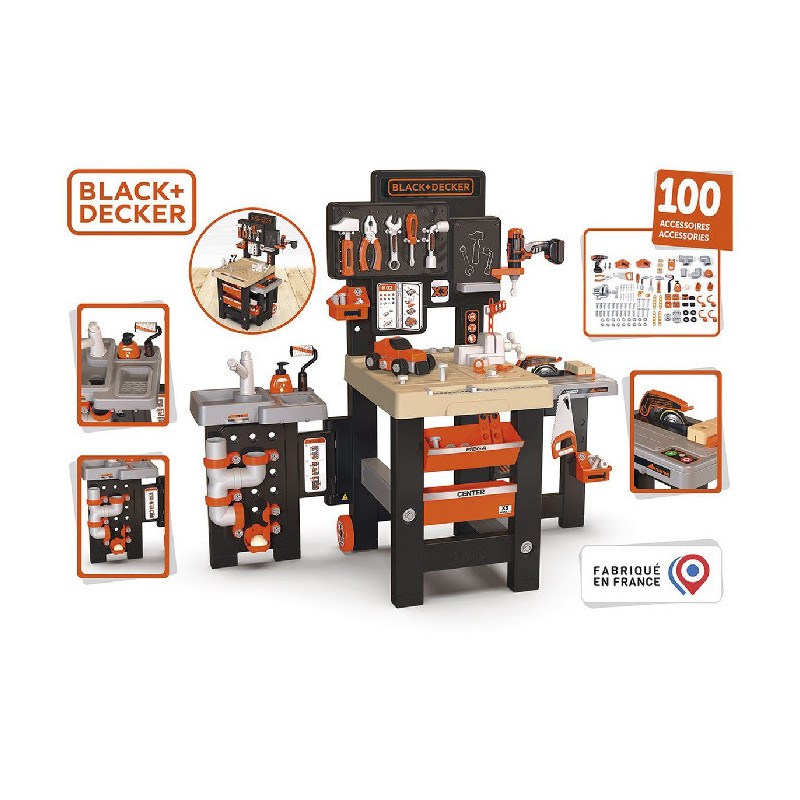 Atelier Mega Center Black & Decker SMOBY - Dès 3 ans