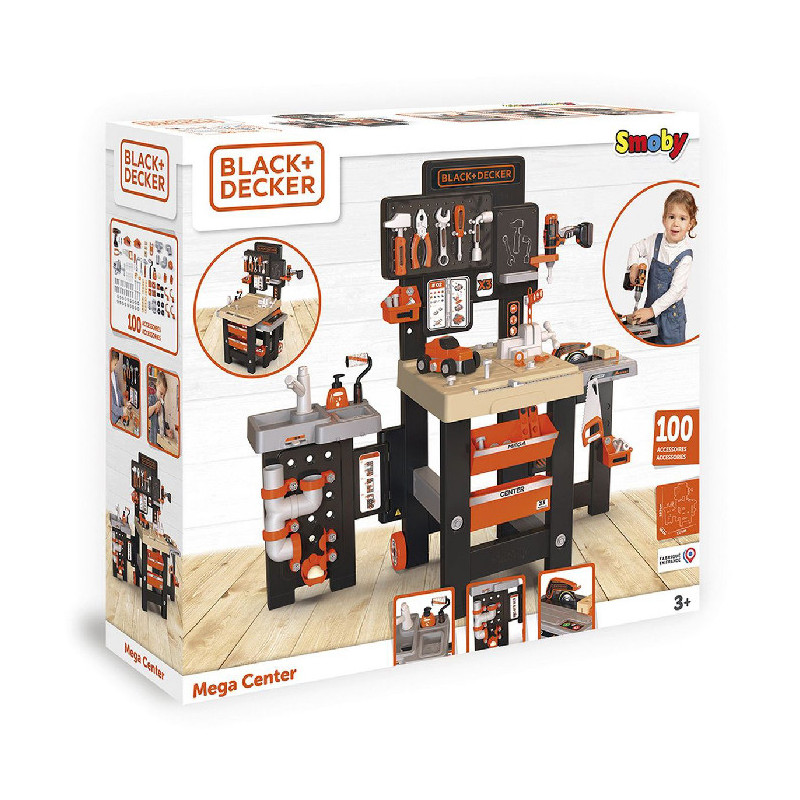 Atelier Mega Center Black & Decker SMOBY - Dès 3 ans