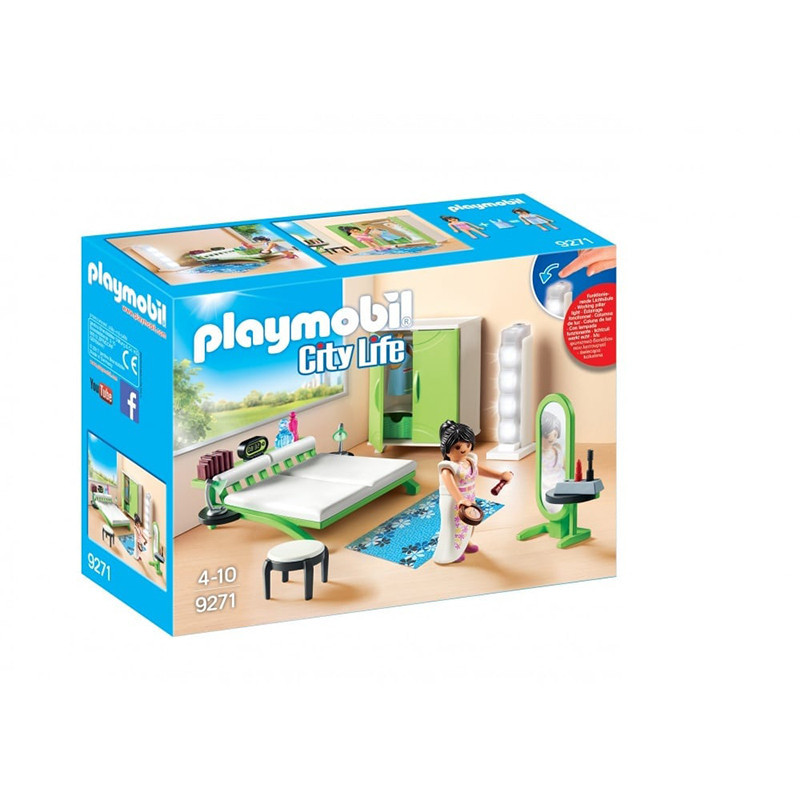 Chambre avec espace maquillage PLAYMOBIL City Life - dès 4 ans 