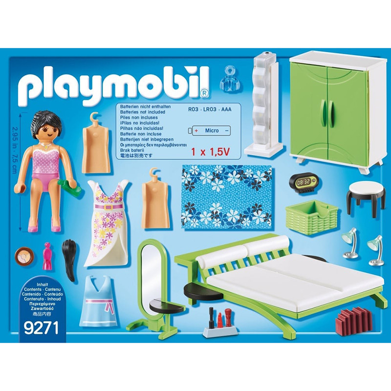 Chambre avec espace maquillage PLAYMOBIL City Life - dès 4 ans 