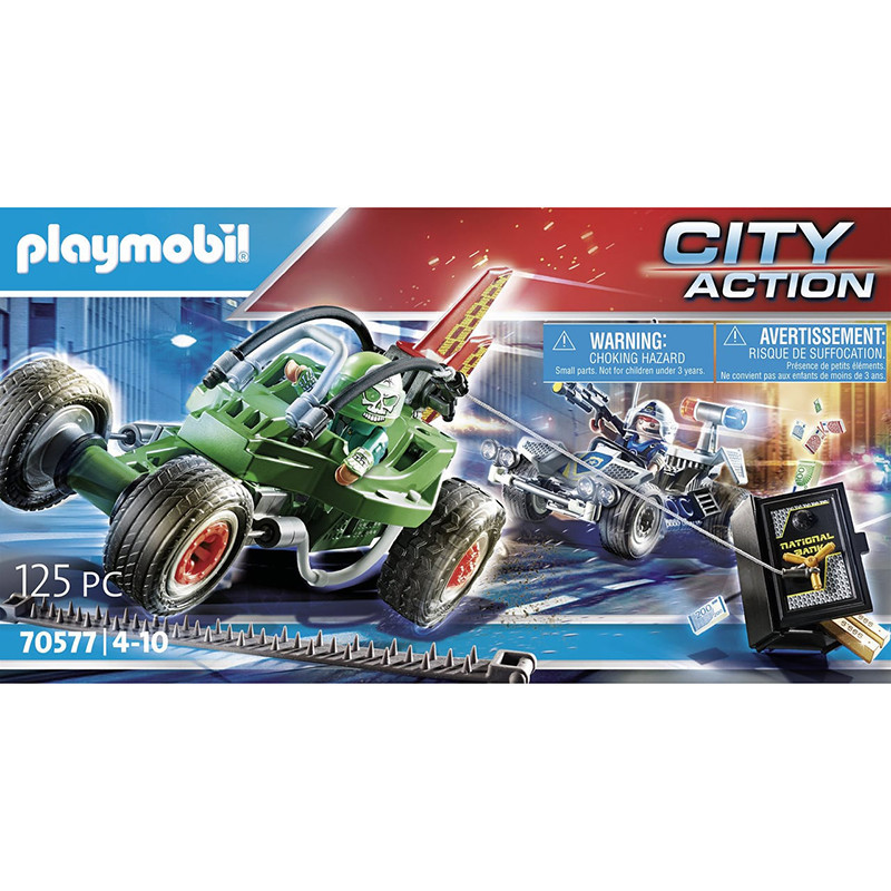 Karts de policier et bandit PLAYMOBIL City Action - dès 4 ans