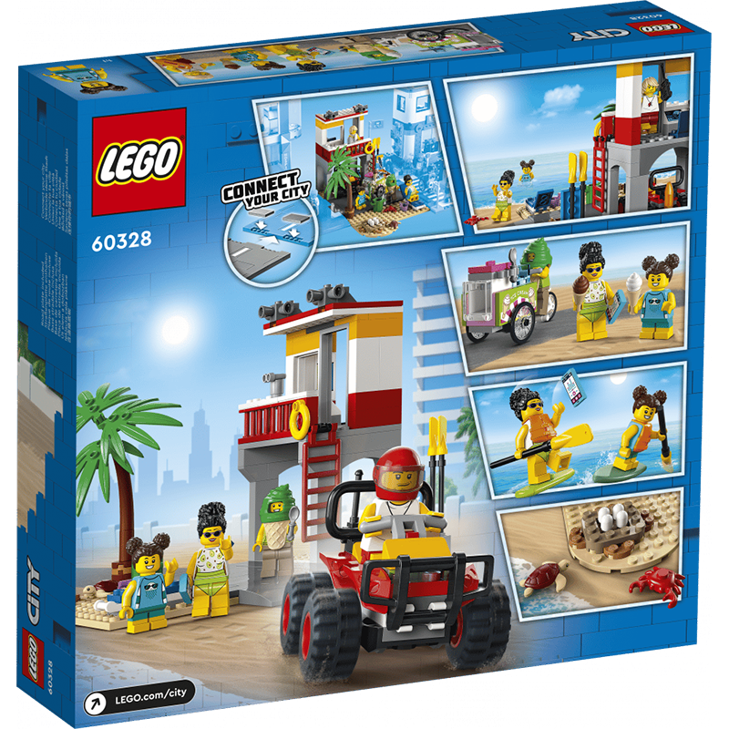 Le Poste de Secours sur La Plage LEGO City - Dès 5 ans