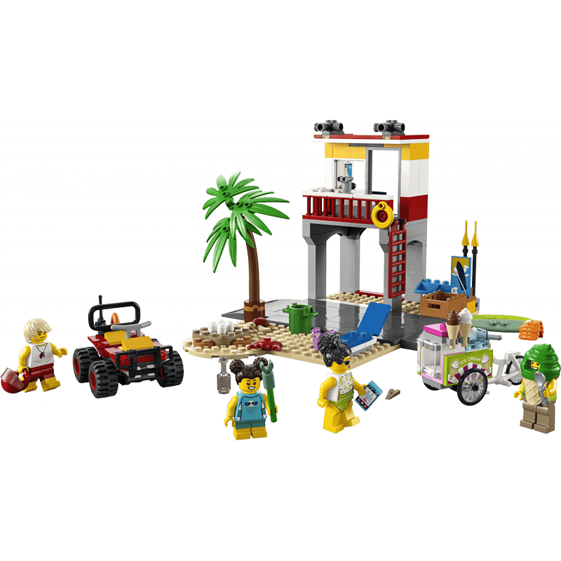 Le Poste de Secours sur La Plage LEGO City - Dès 5 ans