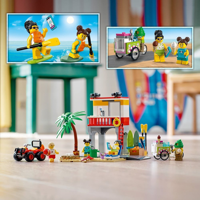 Le Poste de Secours sur La Plage LEGO City - Dès 5 ans