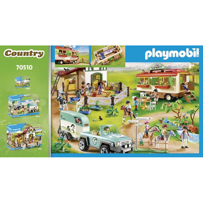 Box de Poneys et Roulotte PLAYMOBIL Country - Dès 4 ans