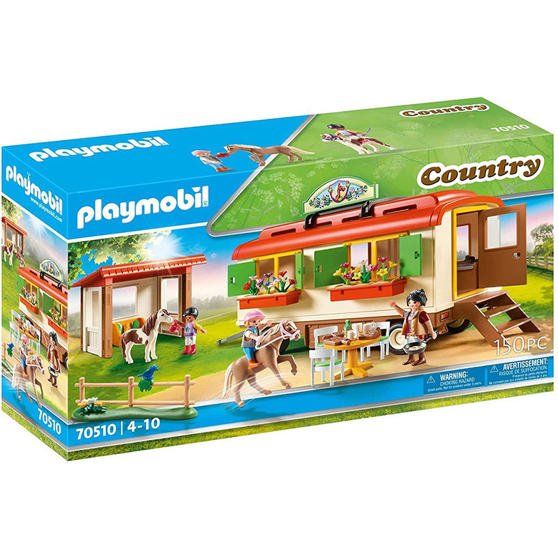 Box de Poneys et Roulotte PLAYMOBIL Country - Dès 4 ans