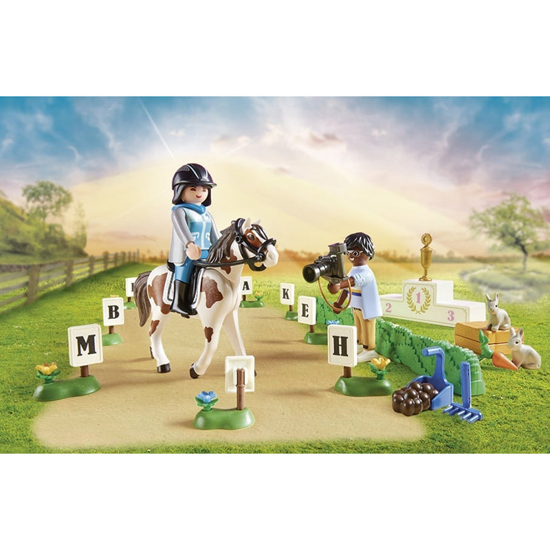 Parcours d'obstacles avec chevaux PLAYMOBIL Country - Dès 4 ans