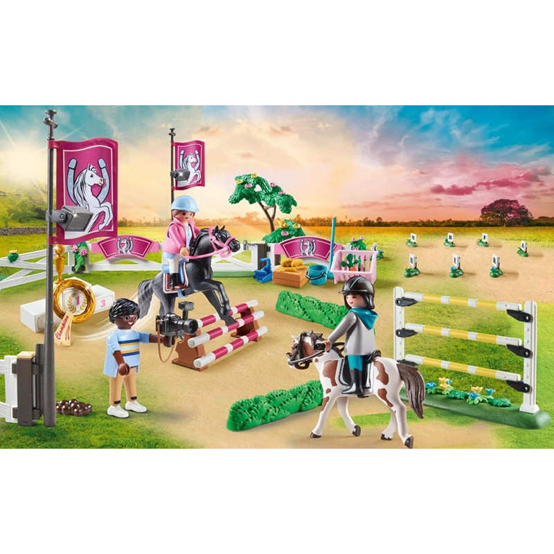 Parcours d'obstacles avec chevaux PLAYMOBIL Country - Dès 4 ans