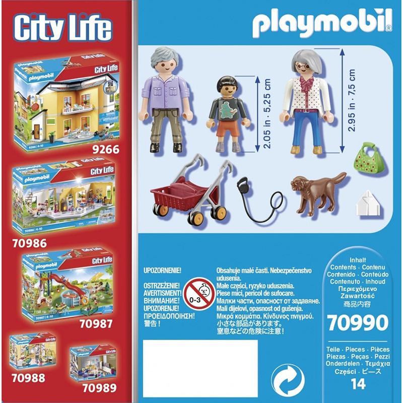 Grands-parents avec petits-fils PLAYMOBIL City Life - Dès 4 ans