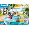 Piscine avec jet d'eau PLAYMOBIL Family Fun - Dès 7 ans