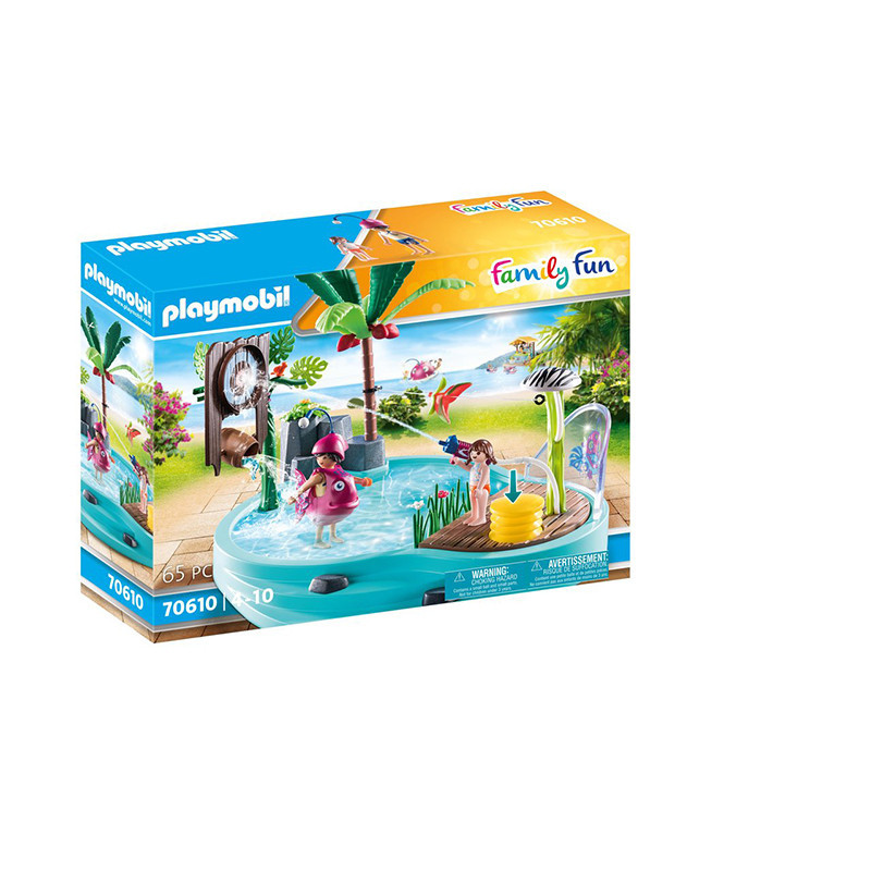 Piscine avec jet d'eau PLAYMOBIL Family Fun - Dès 7 ans