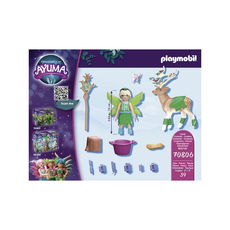 Forest Fairy avec Animal Préféré PLAYMOBIL Ayuma - Dès 7 ans