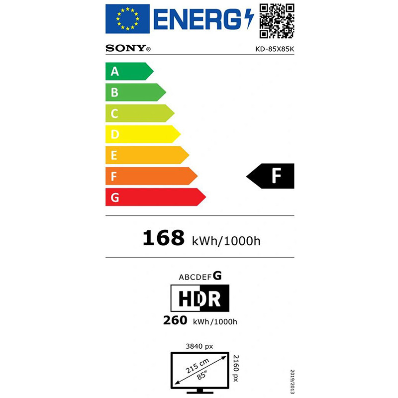 TV - LED - SONY - 215 cm - 4K - 100/120Hz - Google TV - KD85X85KAEP