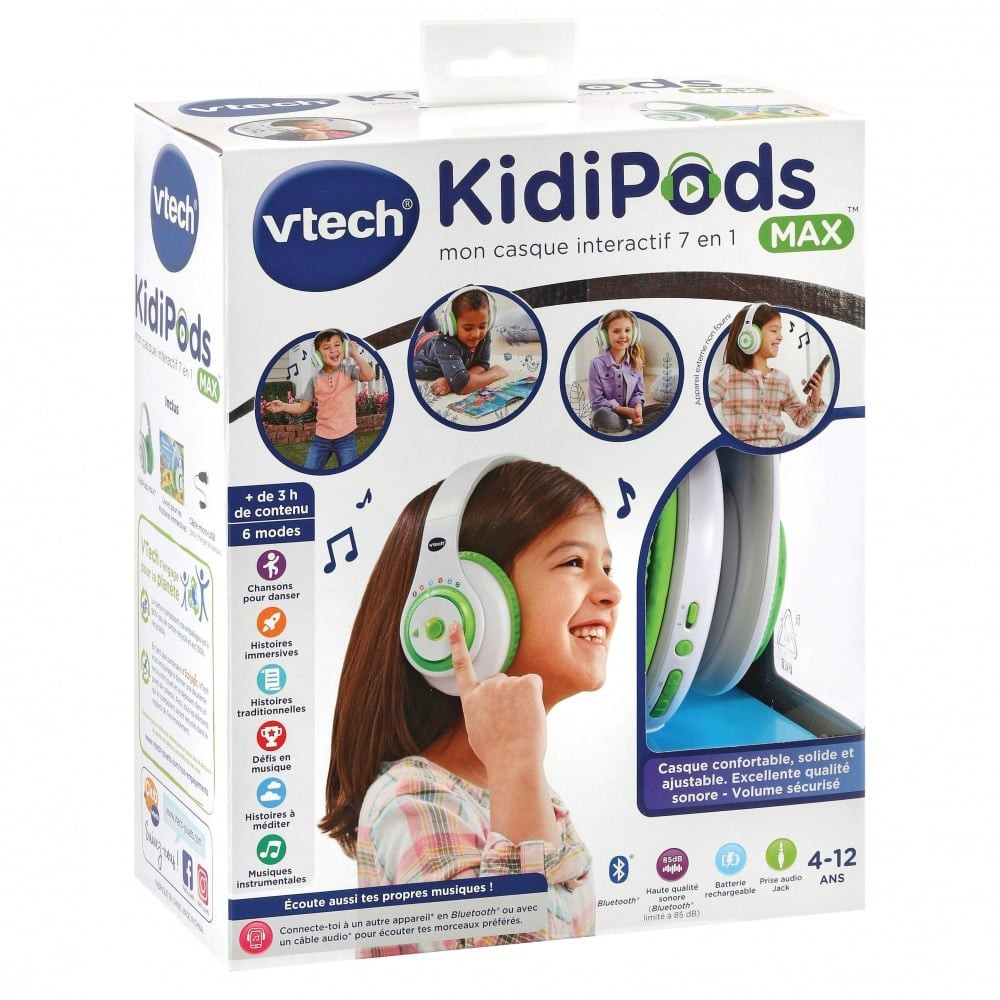 Commentaires en ligne: VTech - Kidi Audio Max, Mon Casque  Interactif 7 en 1, Casque Audio Enfant Réglable, Sans Fil, Bluetooth,  Histoires, Relaxation, Chansons, Musiques, Cadeau Enfant de 4 Ans à