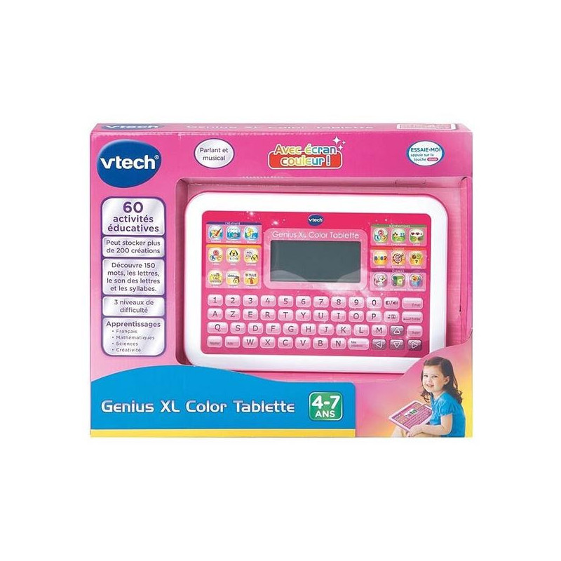 Tablette Genius XL Rose VTECH - Dès 4 ans