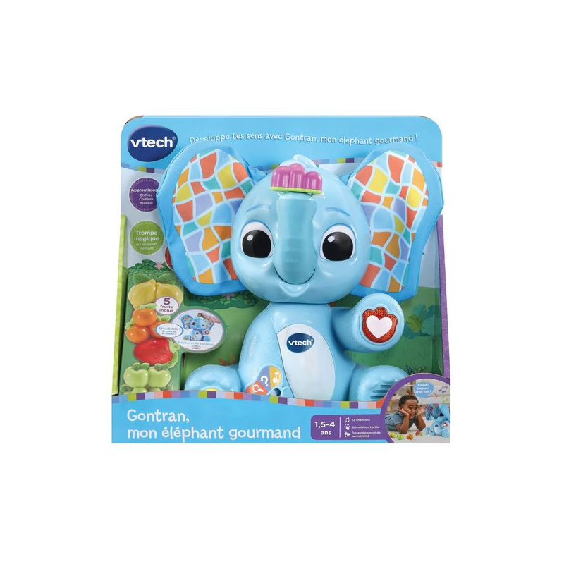 Gontran Mon éléphant gourmand Bleu VTECH - Dès 1.5 an