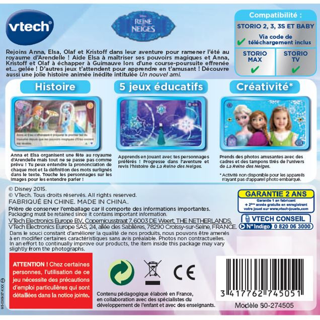 VTech - Reine des Neiges 2 - Super tablette éducative - Tablette enfant  avec 7 activités – Version FR, 36