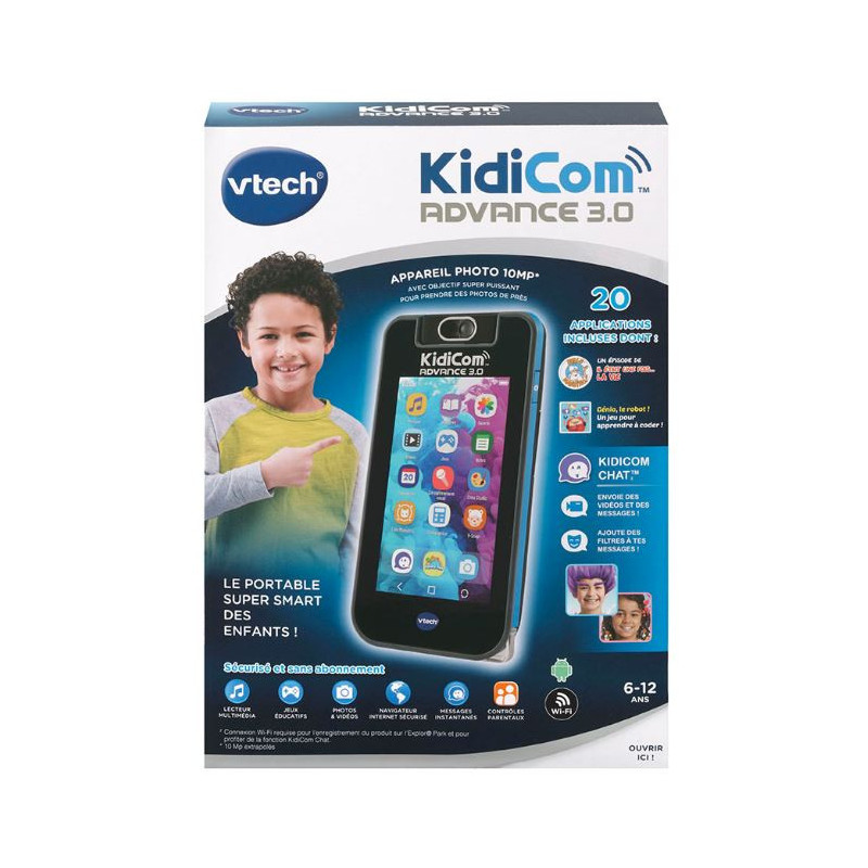 KidiCom Advance 3.0 noir VTECH - Dès 6 ans