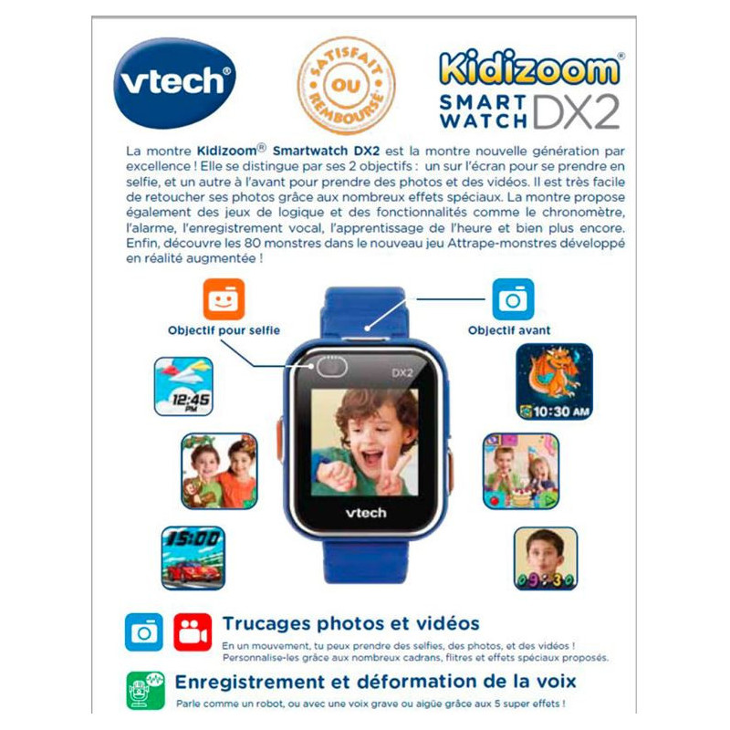 Kidizoom Smartwatch Connect DX2 bleu VTECH - Dès 5 ans