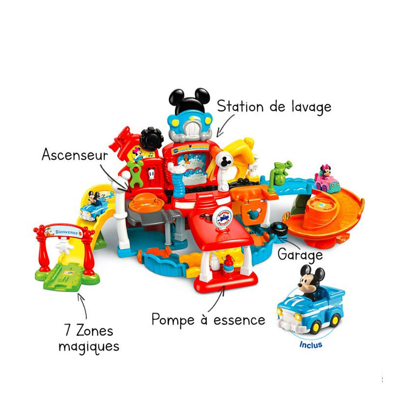 Tut Tut Bolides Le Magi-garage interactif de Mickey VTECH - Dès 1 an