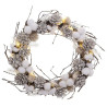 Couronne Led Branche Coton D35cm - FEERIC LIGHTS & CHRISTMAS - 183828