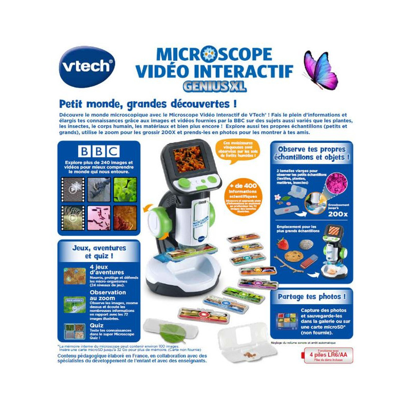 Microscope vidéo interactif Génius XL VTECH - Dès 7 ans