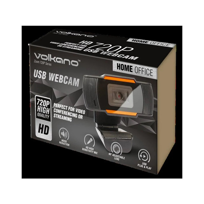 WebCam Zoom Series HD720p 30i/s +Micro USB Noir - VOLKANO - VOL_VK_10101_BK