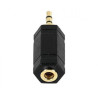 Adaptateur Jack 3.5 mm vers Jack 2.5 mm Noir - ADA_ALIM_CM_DUAL/B